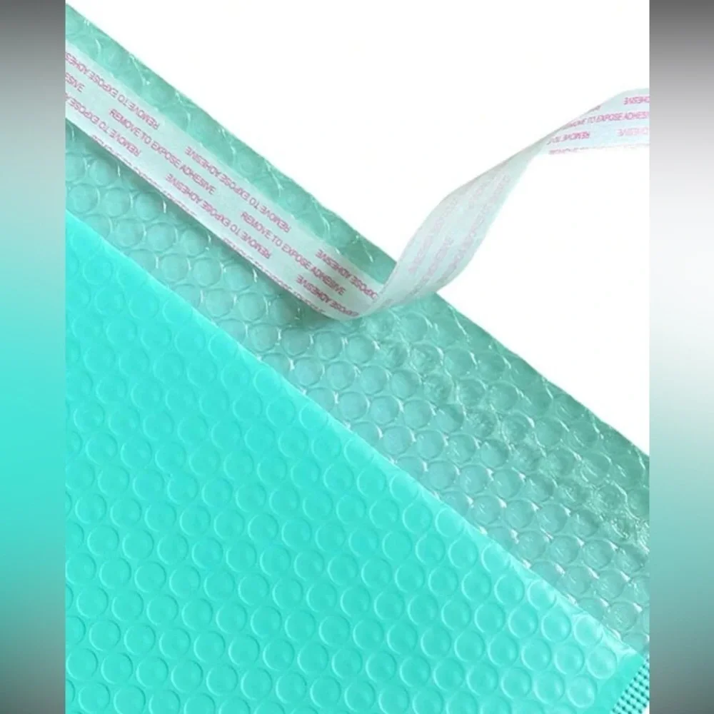 5pcs Solid Color Bubble Mailer Bag, Simple Multi-purpose Waterproof Self…